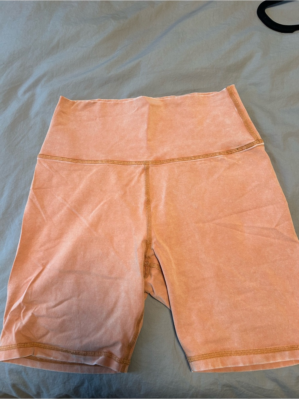 aerie High-Waist Peach Bike Shorts